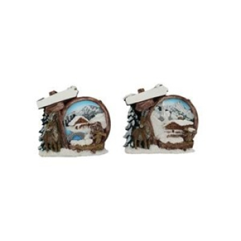 Magnet Winter Landschaft rund 2fach